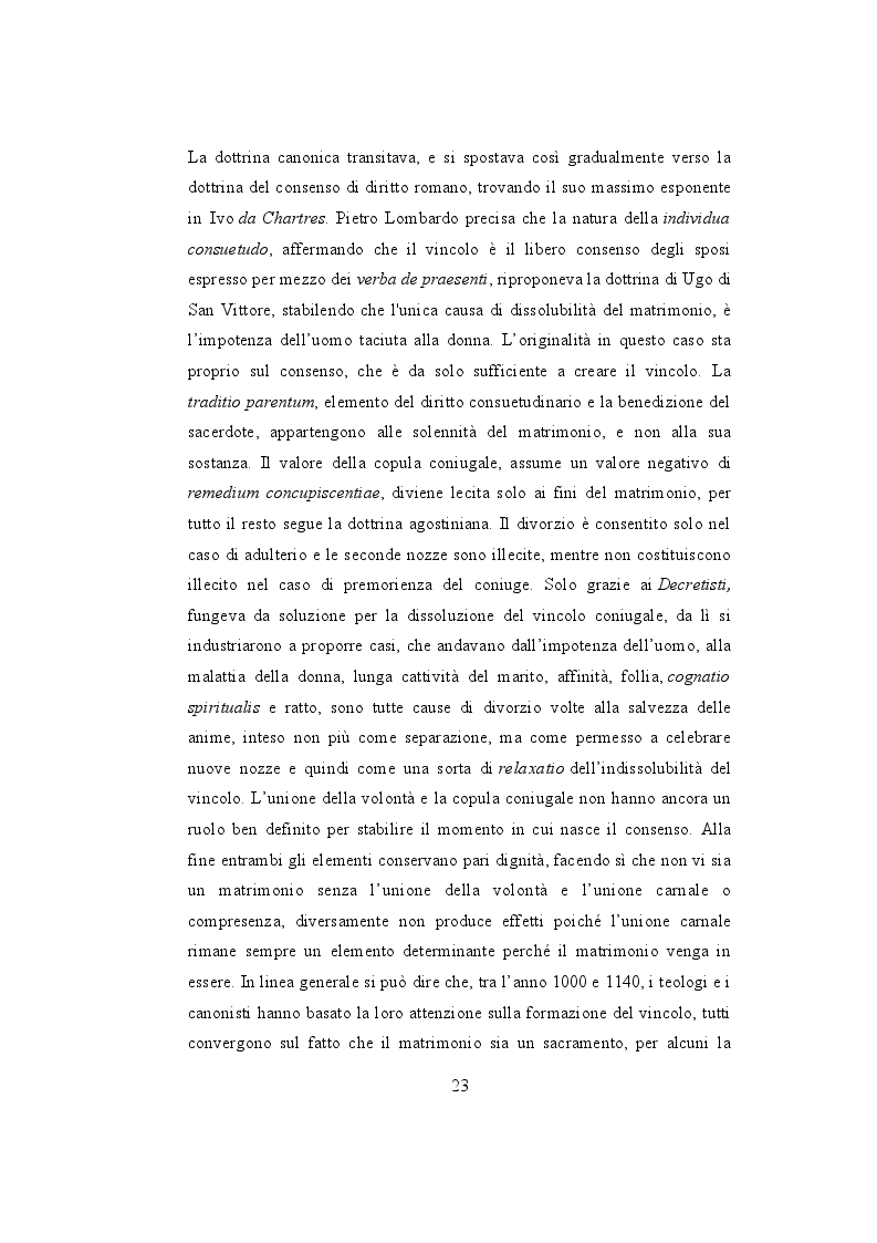 Estratto dalla tesi: Il matrimonio nell’ordinamento dello Ius Ecclesia, e la comparazione con l’ordinamento italiano aspetti storici, sistematici e processuali.