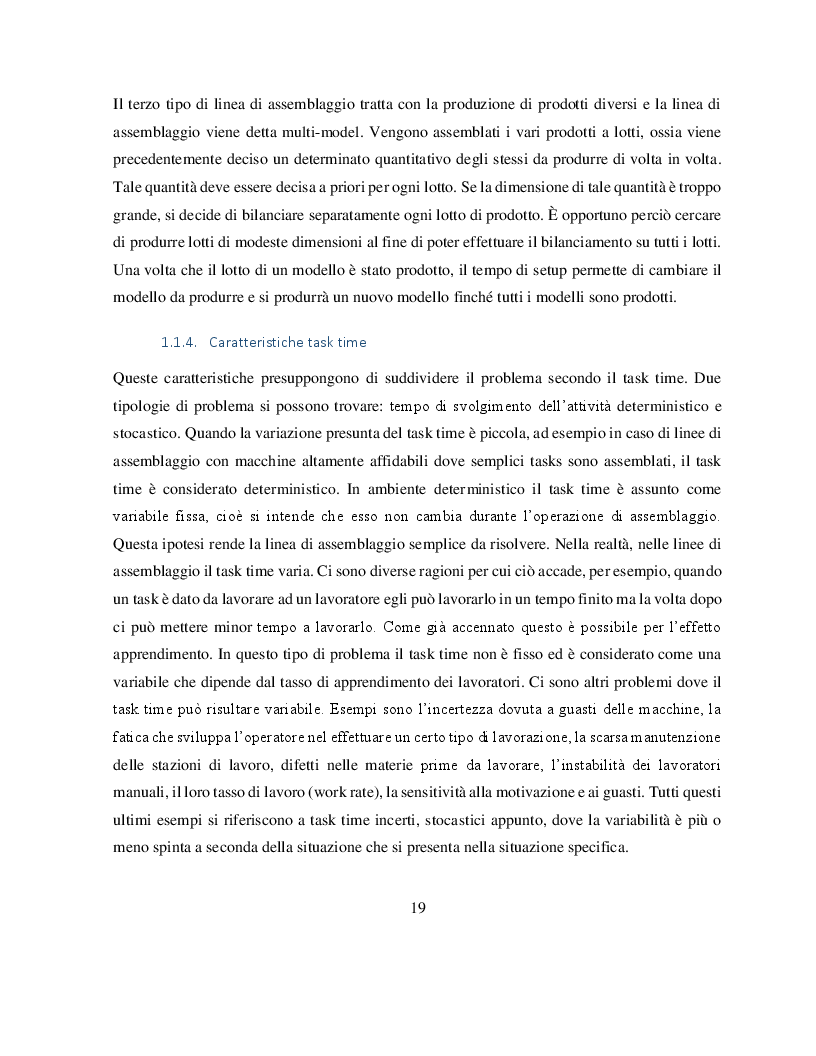 Estratto dalla tesi: Bilanciamento di una linea di assemblaggio Two-sided utilizzando un algoritmo genetico