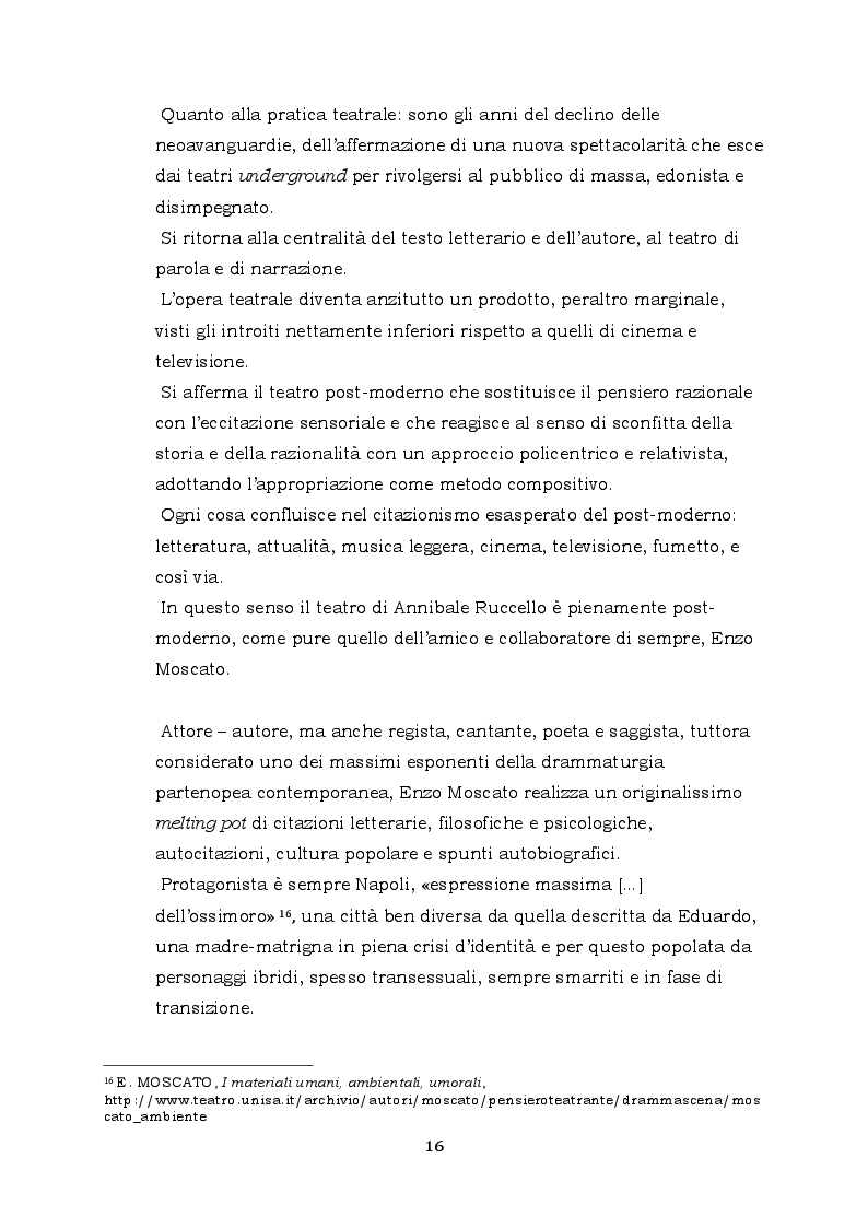 Estratto dalla tesi: Ferdinando di Annibale Ruccello nella messa in scena di Isa Danieli, 2006