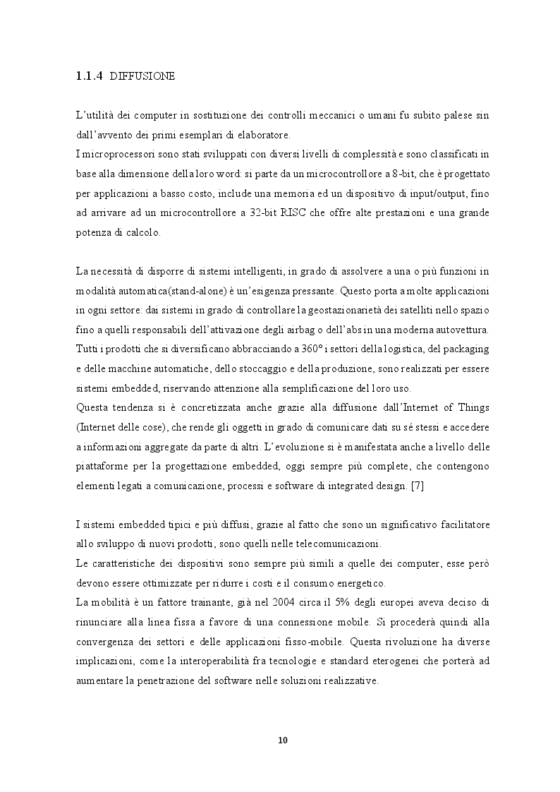 Estratto dalla tesi: Sistemi embedded per applicazioni in tempo reale
