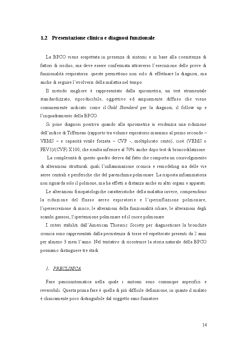Estratto dalla tesi: Monitoraggio multiparametrico remoto nei pazienti con BPCO: valutazione dell'impatto sulla qualità della vita e sulla soddisfazione del paziente