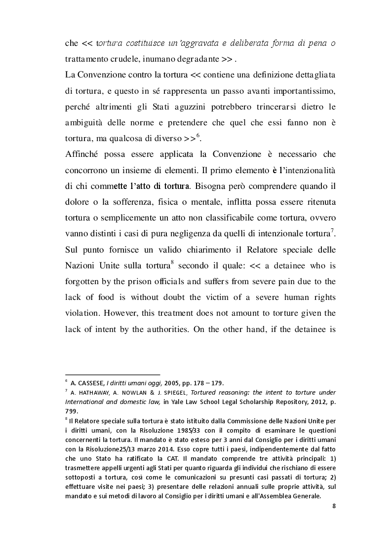 Estratto dalla tesi: La protezione internazionale delle donne dagli atti di tortura
