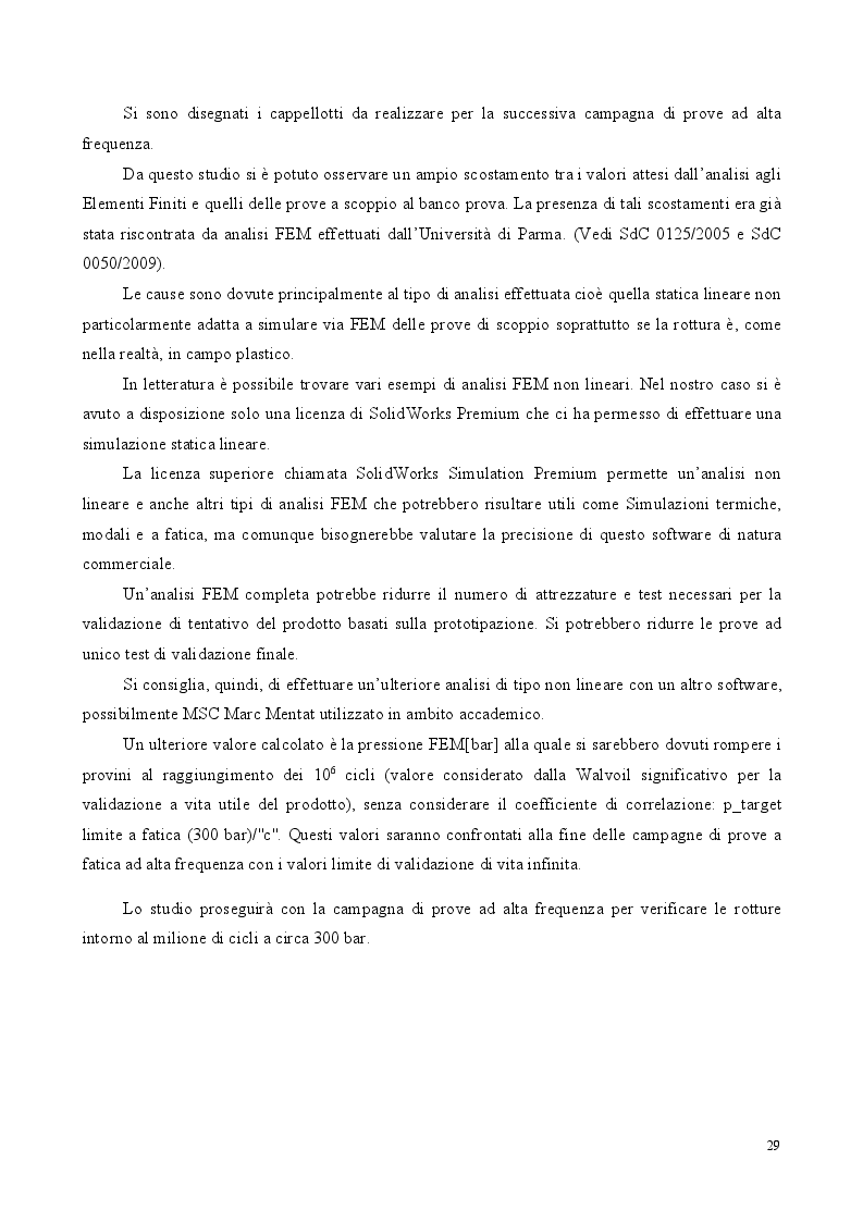 Estratto dalla tesi: Individuazione e verifica di procedimenti sperimentali per componenti oleodinamici