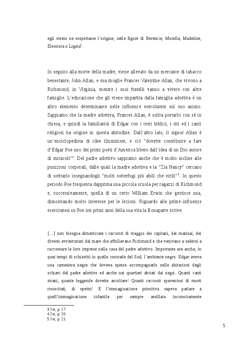 Anteprima della tesi: Poe e gli scrittori italiani, Pagina 4