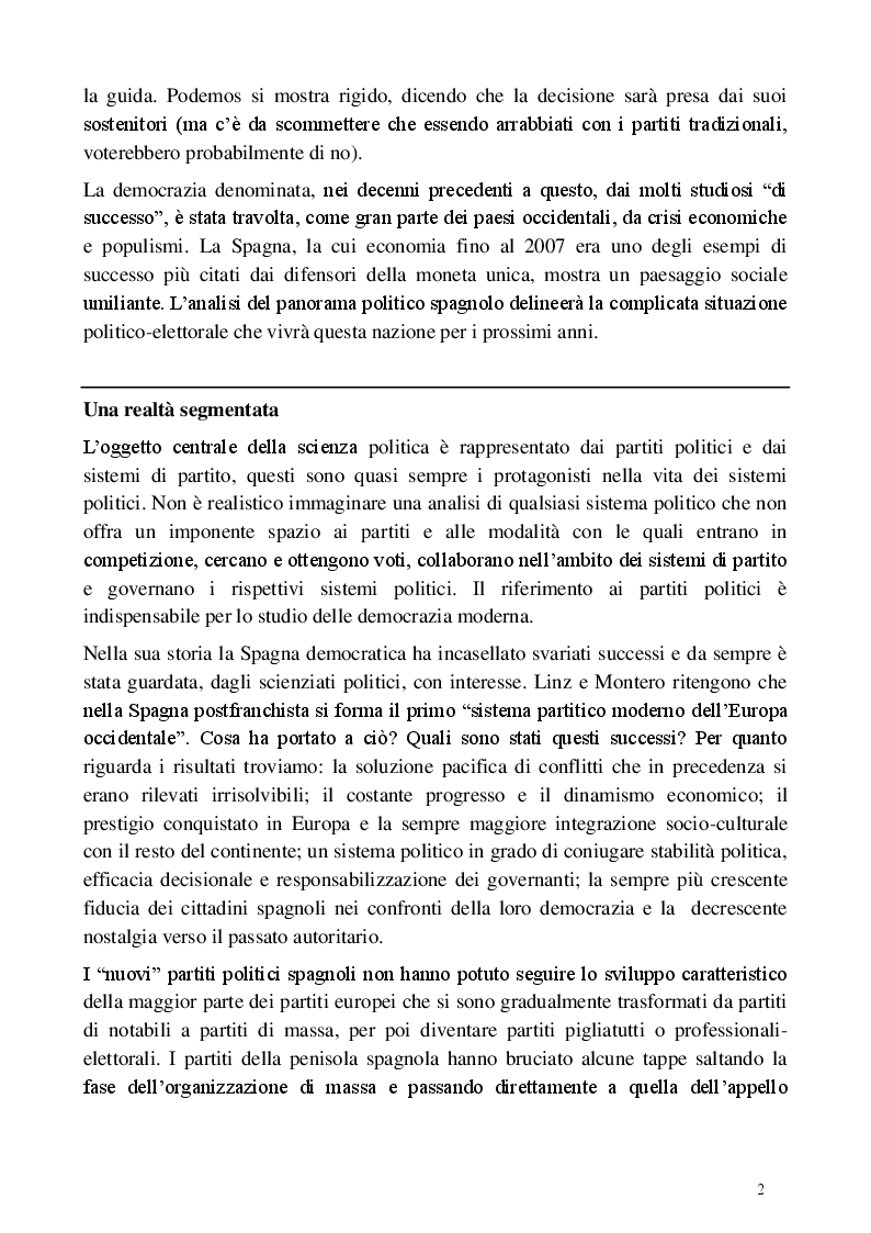 Anteprima della tesi: L’evoluzione del sistema partitico e politico spagnolo dal 1978 al 2015, Pagina 3