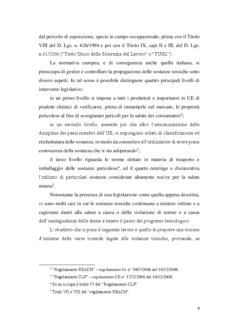 Anteprima della tesi: La responsabilità civile per l'esposizione alle sostanze tossiche, Pagina 4