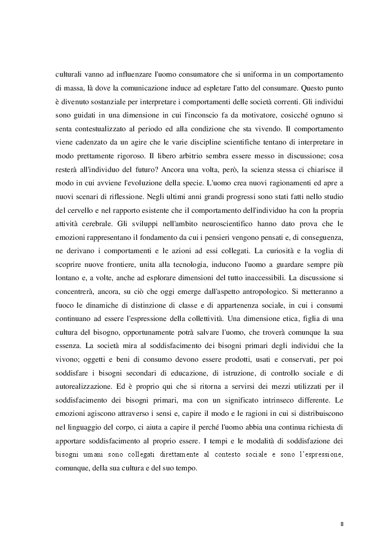 Anteprima della tesi: Logicità, permanenza e peculiarità del consumismo: aspetti antropologici e meccanismi psicologici, Pagina 4