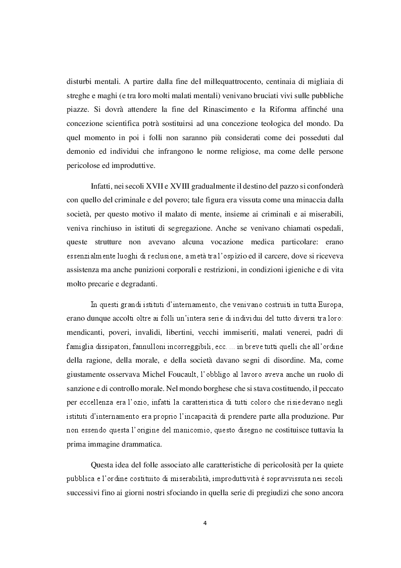 Anteprima della tesi: La riforma della sanità penitenziaria: il superamento dell'ospedale psichiatrico giudiziario e le prospettive pedagogico-educative, Pagina 5
