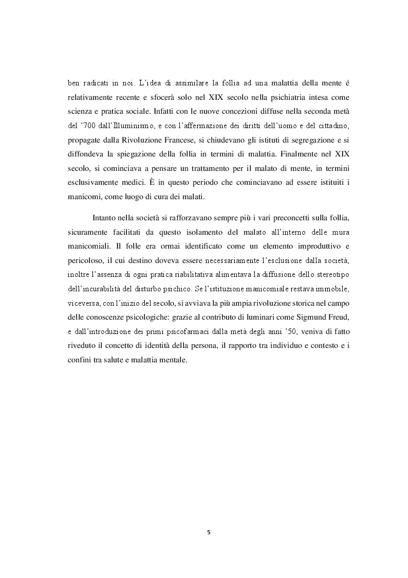 Anteprima della tesi: La riforma della sanità penitenziaria: il superamento dell'ospedale psichiatrico giudiziario e le prospettive pedagogico-educative, Pagina 6