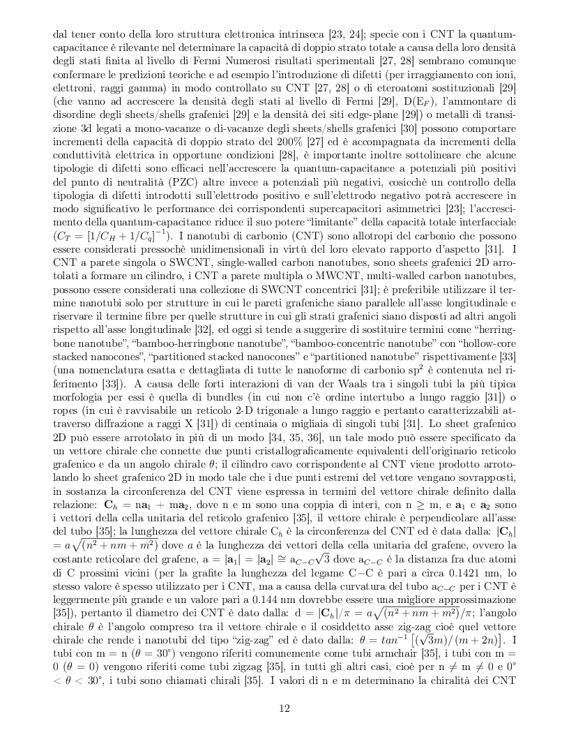 Anteprima della tesi: Impatto dei parametri strutturali e chimici sulle proprietà capacitive di nanotubi di carbonio, Pagina 9