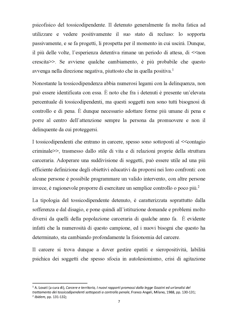 Anteprima della tesi: Percorsi verso la dipendenza da sostanze, Pagina 5