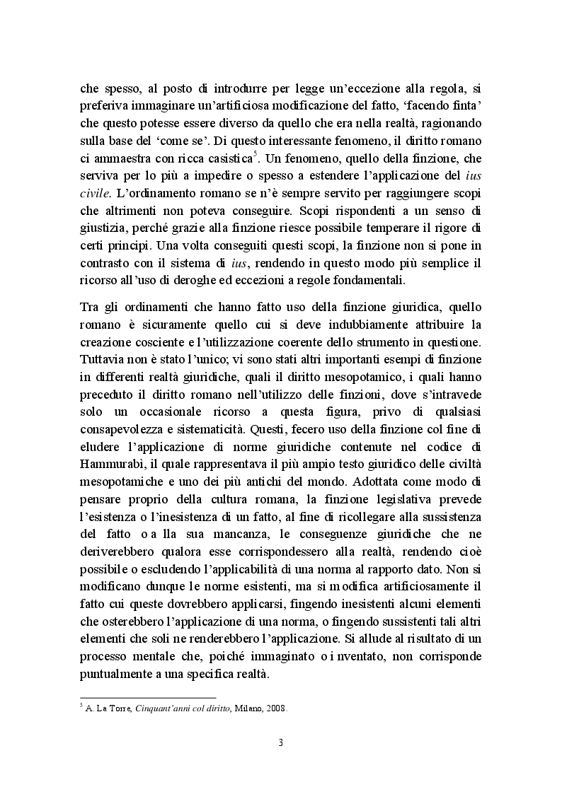 Anteprima della tesi: Fictio iuris, Pagina 3