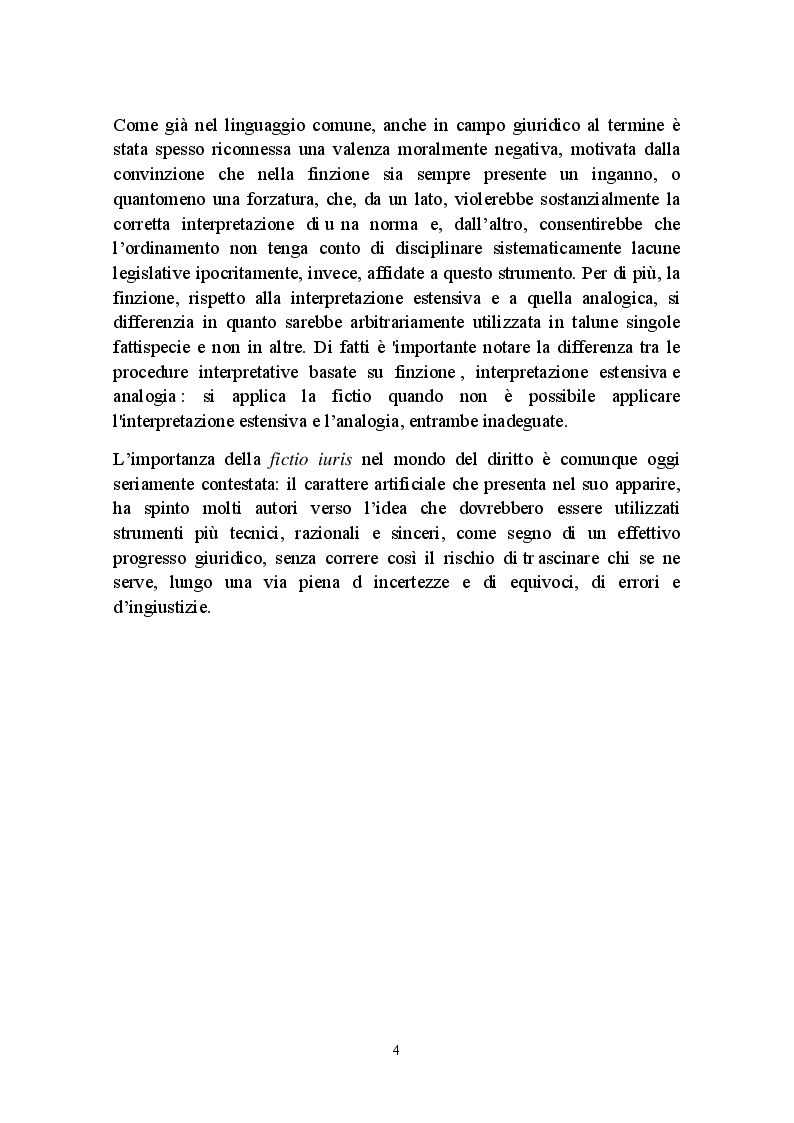 Anteprima della tesi: Fictio iuris, Pagina 4