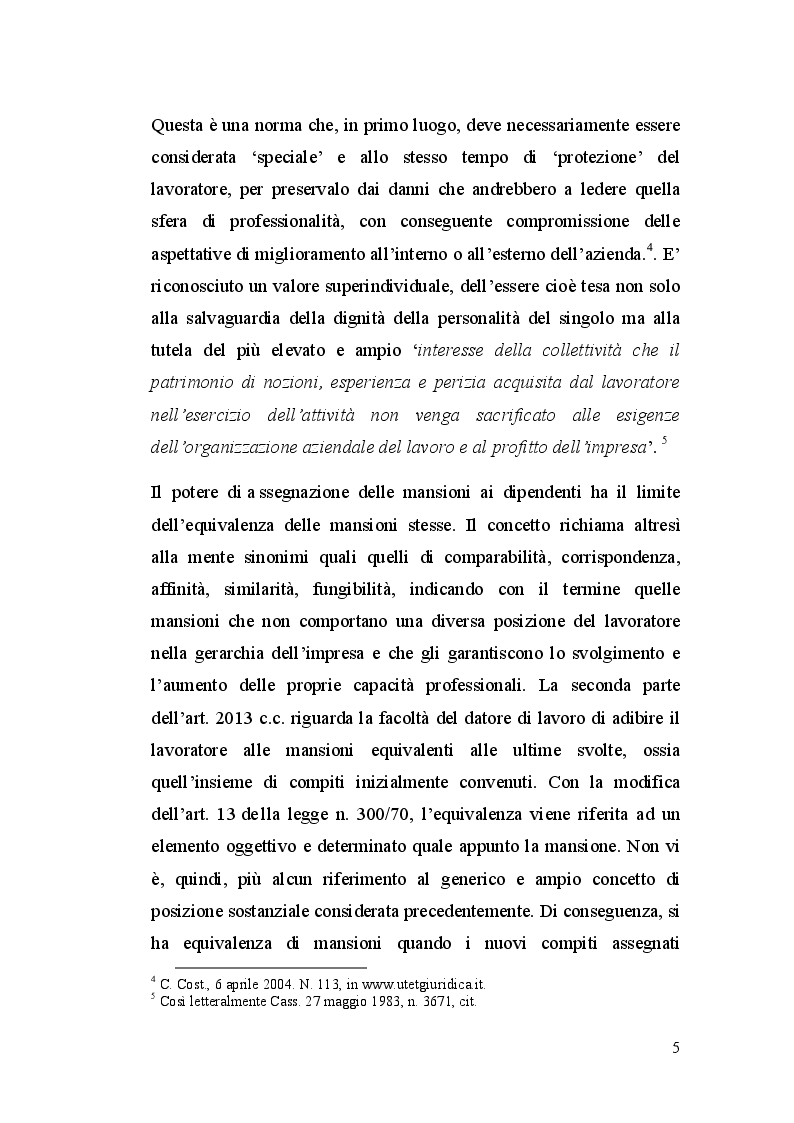 Anteprima della tesi: La dequalificazione professionale, Pagina 4