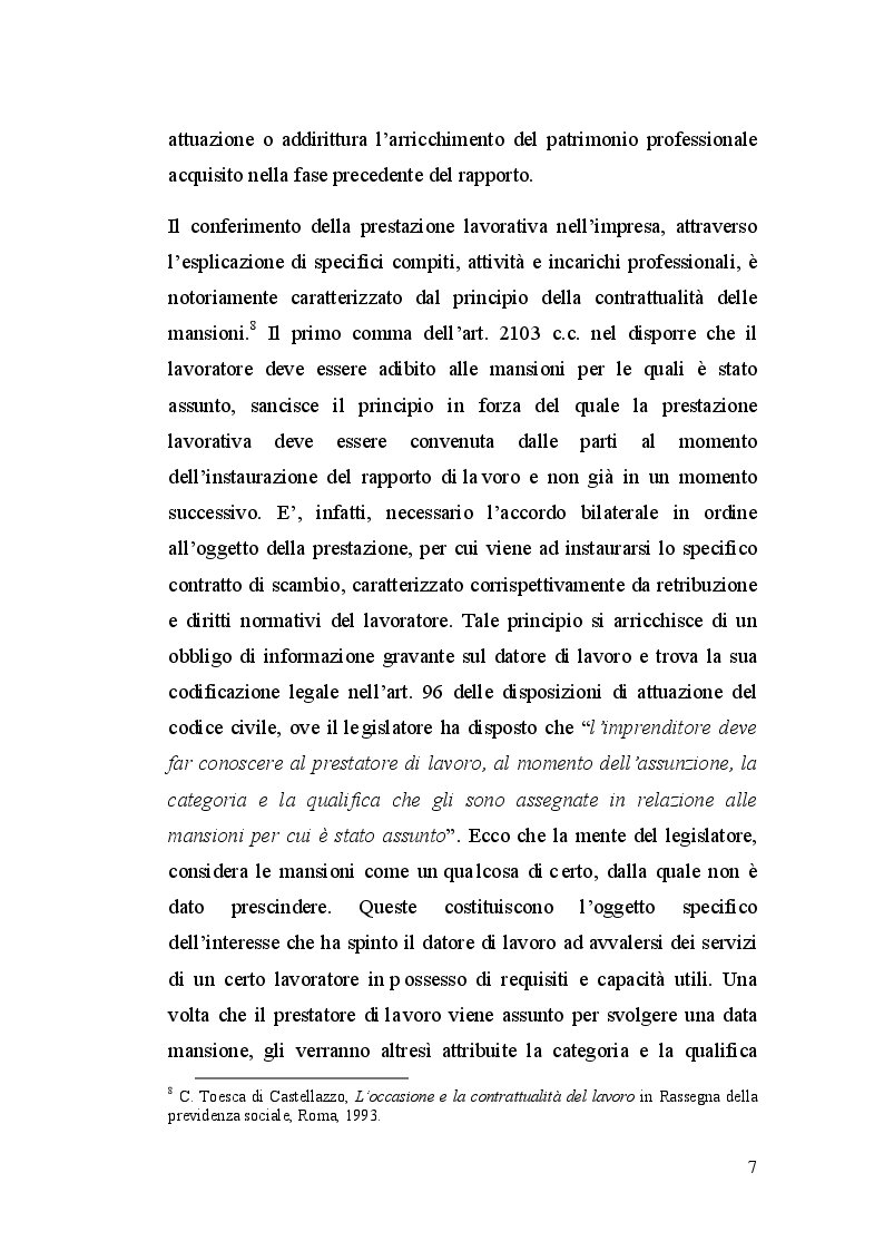 Anteprima della tesi: La dequalificazione professionale, Pagina 6