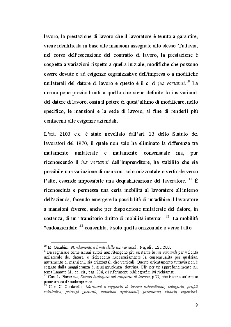 Anteprima della tesi: La dequalificazione professionale, Pagina 8