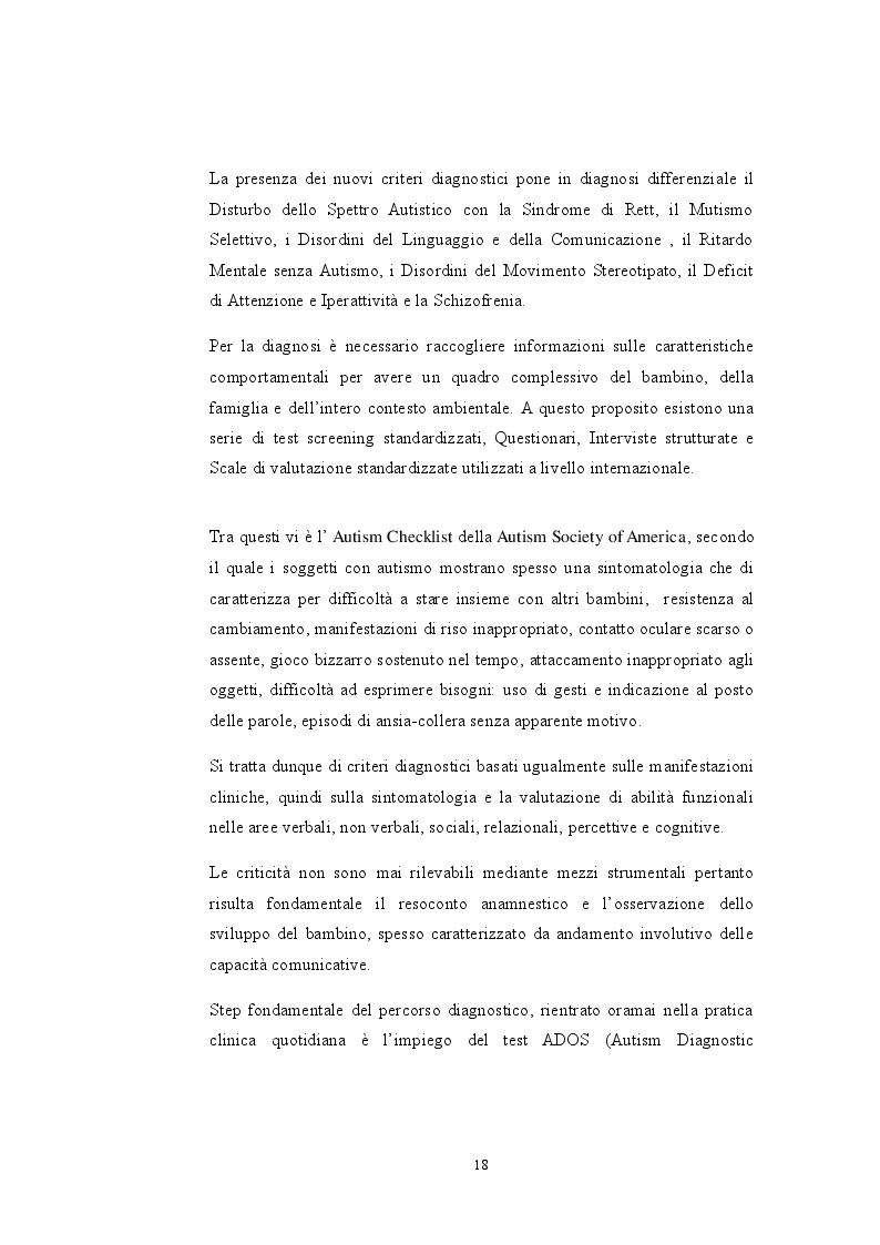 Estratto dalla tesi: Fattori di Rischio Materni e Fetali nel Disturbo dello Spettro Autistico a Confronto con Altri Disturbi di Sviluppo