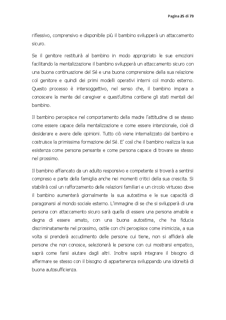 Estratto dalla tesi: Pattern di attaccamento, disturbi psichiatrici e la psicoterapia sistemico relazionale