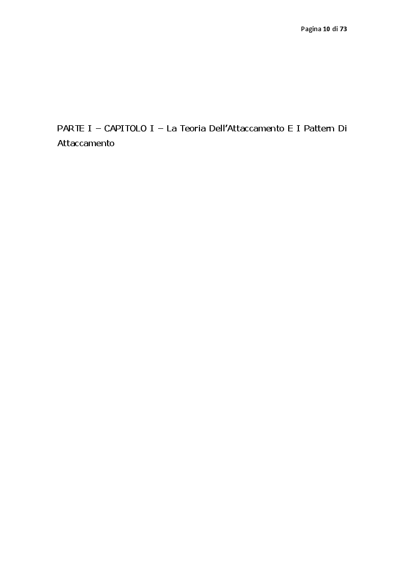 Anteprima della tesi: Pattern di attaccamento, disturbi psichiatrici e la psicoterapia sistemico relazionale, Pagina 5