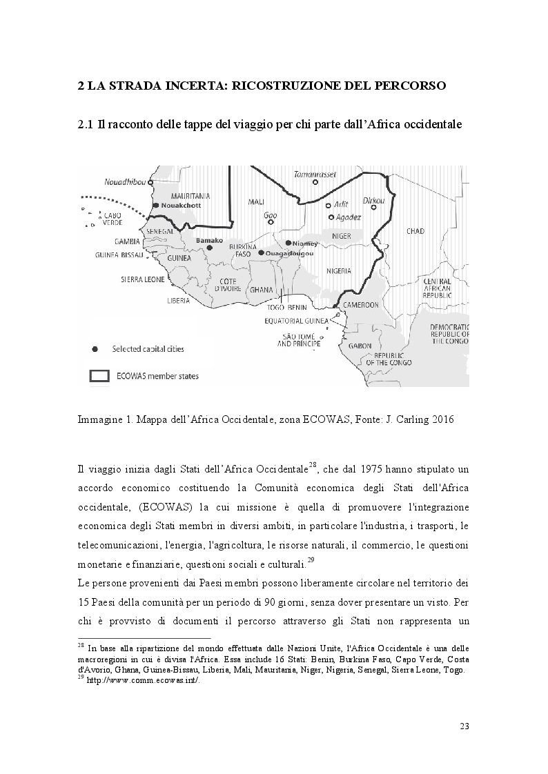 Anteprima della tesi: Libia come spazio di transito: la complessità del percorso migratorio, Pagina 6