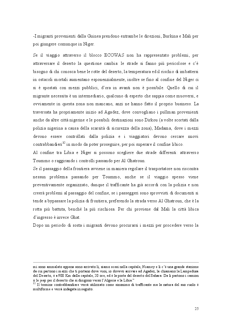 Anteprima della tesi: Libia come spazio di transito: la complessità del percorso migratorio, Pagina 8