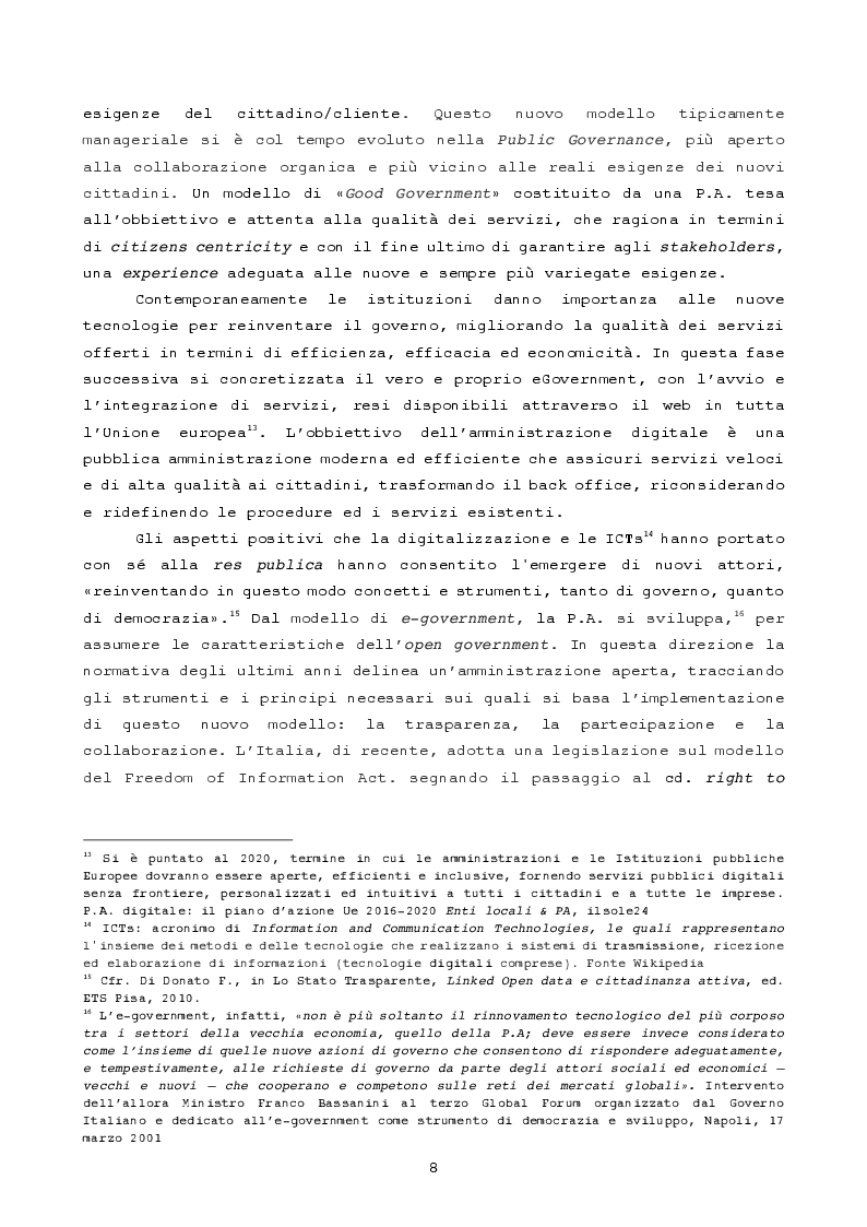 Anteprima della tesi: Pubblica amministrazione innovativa: Blockchain e prospettive di utilizzo , Pagina 5