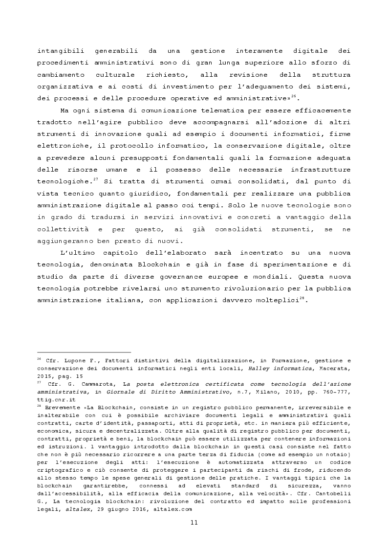 Anteprima della tesi: Pubblica amministrazione innovativa: Blockchain e prospettive di utilizzo , Pagina 8