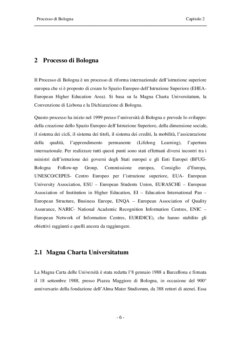 Anteprima della tesi: Armonizzazione dei titoli di studio. Impatto sul mondo della musica, Pagina 3