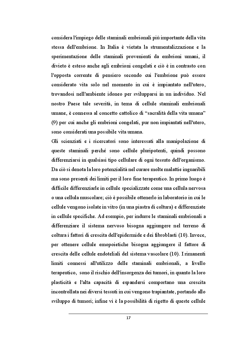 Estratto dalla tesi: La donazione delle cellule staminali da cordone ombelicale: un gesto che salva la vita