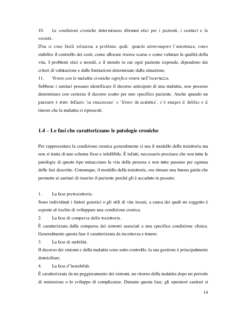 Anteprima della tesi: Chronic Care Model: un approccio assistenziale integrato, Pagina 4