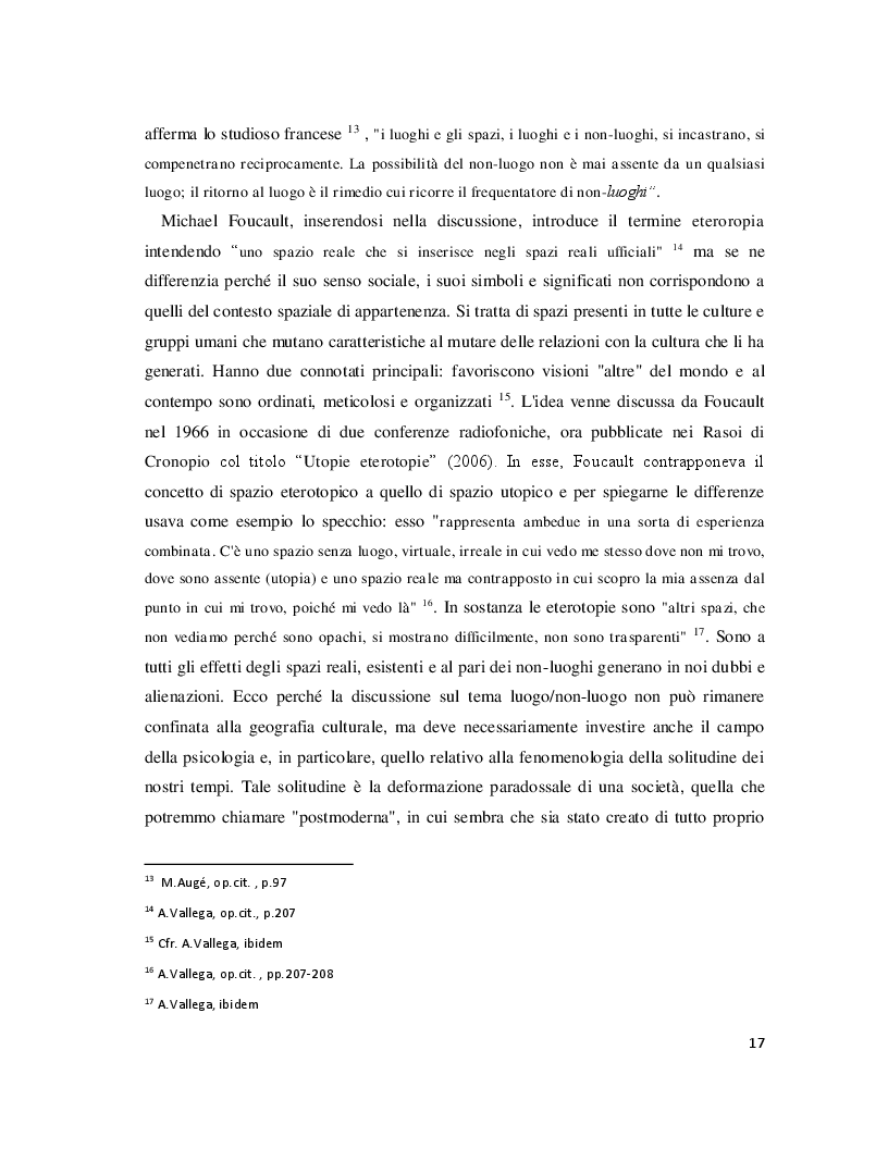 Anteprima della tesi: Luoghi e Non-Luoghi, espressioni della cultura. Da Napoli a Nola, Pagina 5