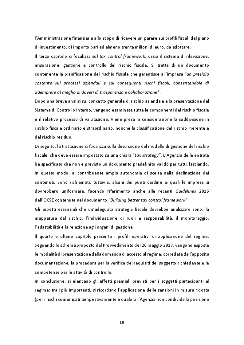 Anteprima della tesi: Il nuovo regime di adempimento collaborativo, Pagina 5