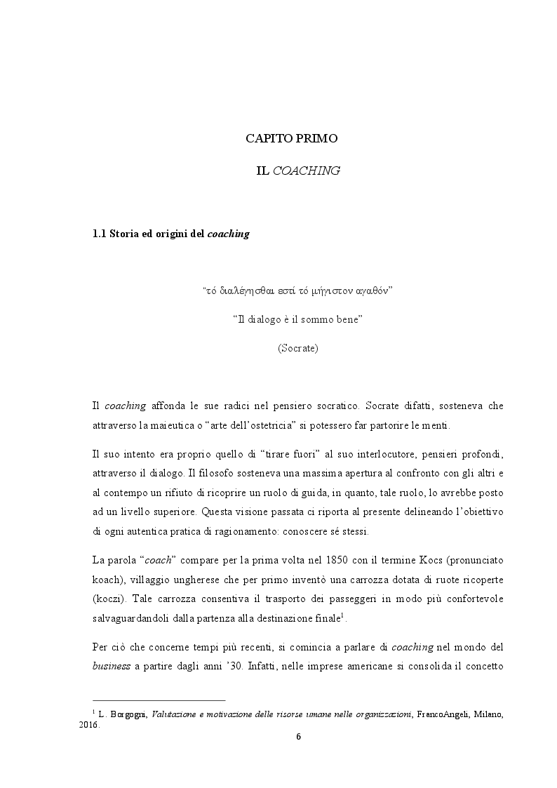 Anteprima della tesi: Analisi del coaching e suo contributo nel processo di selezione del personale, Pagina 3