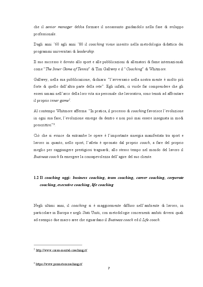 Anteprima della tesi: Analisi del coaching e suo contributo nel processo di selezione del personale, Pagina 4