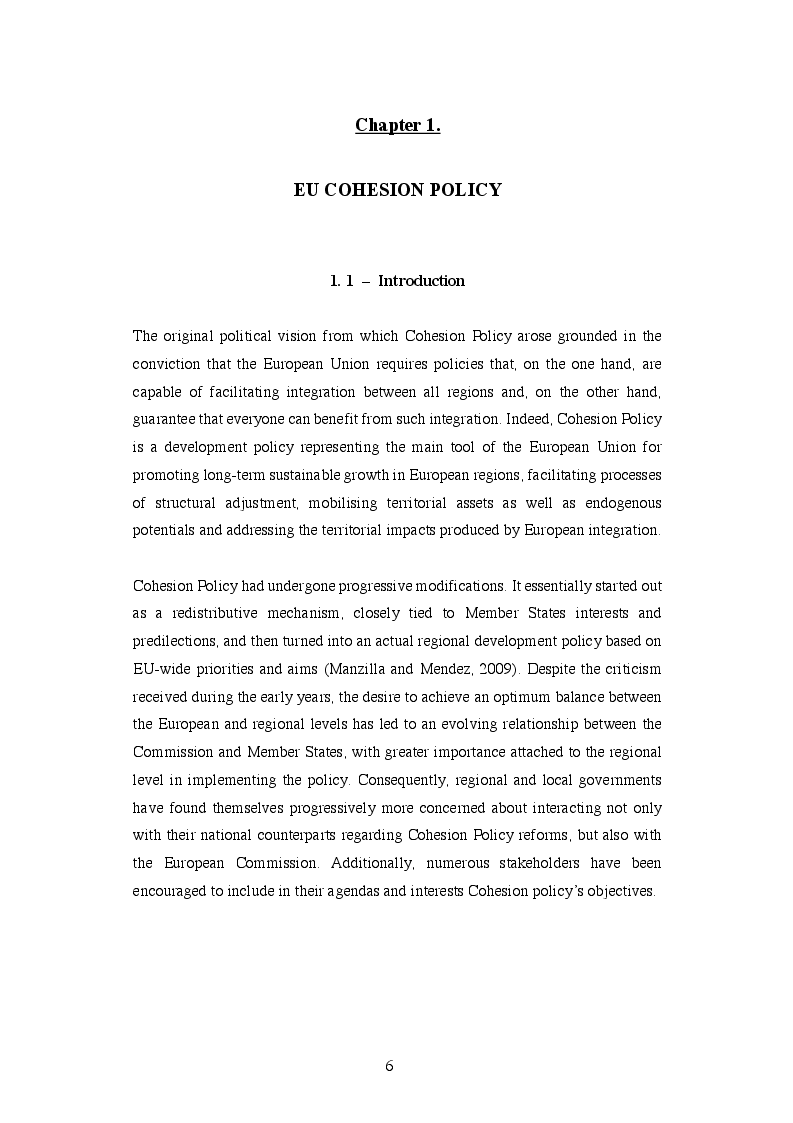 Anteprima della tesi: EU Cohesion Policy and new convergence clubs, Pagina 4