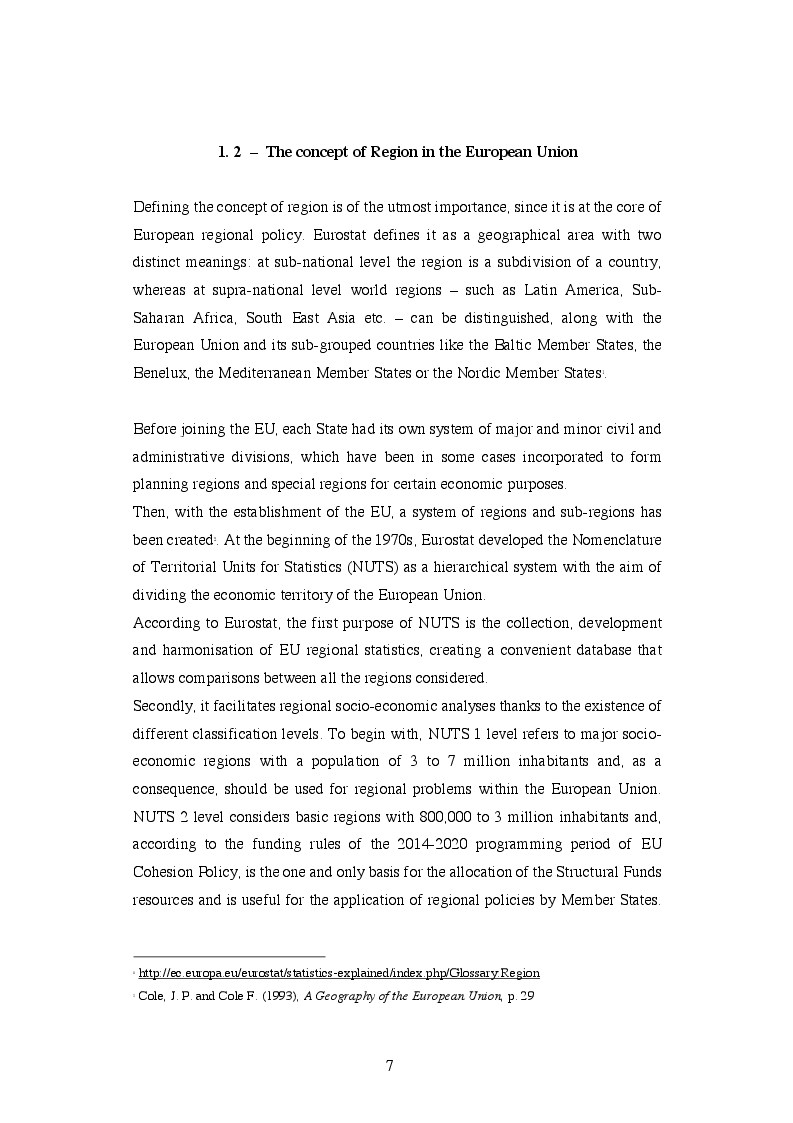 Anteprima della tesi: EU Cohesion Policy and new convergence clubs, Pagina 5