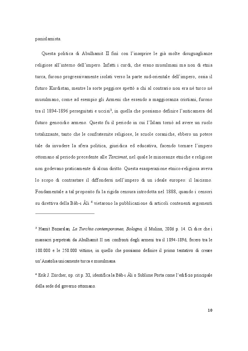 Anteprima della tesi: Storia della Turchia tra laicismo e islamizzazione, Pagina 7