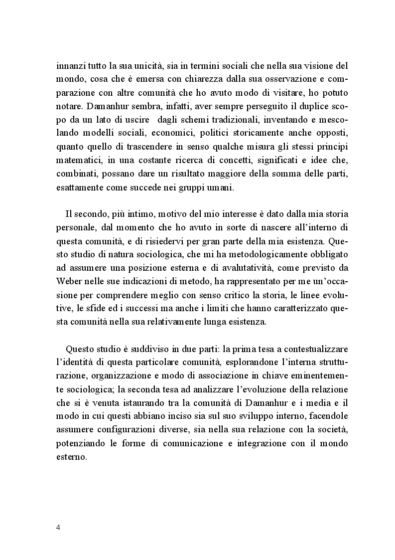 Anteprima della tesi: Comunità e Media: il caso di Damanhur, Pagina 3