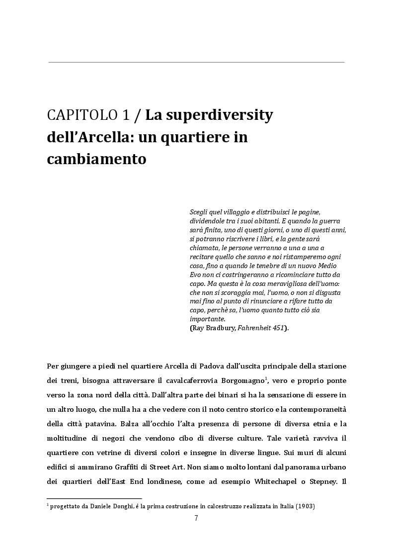 Anteprima della tesi: Rigenerazione urbana ed editoria: la libreria Limerick nel quartiere Arcella di Padova, Pagina 3