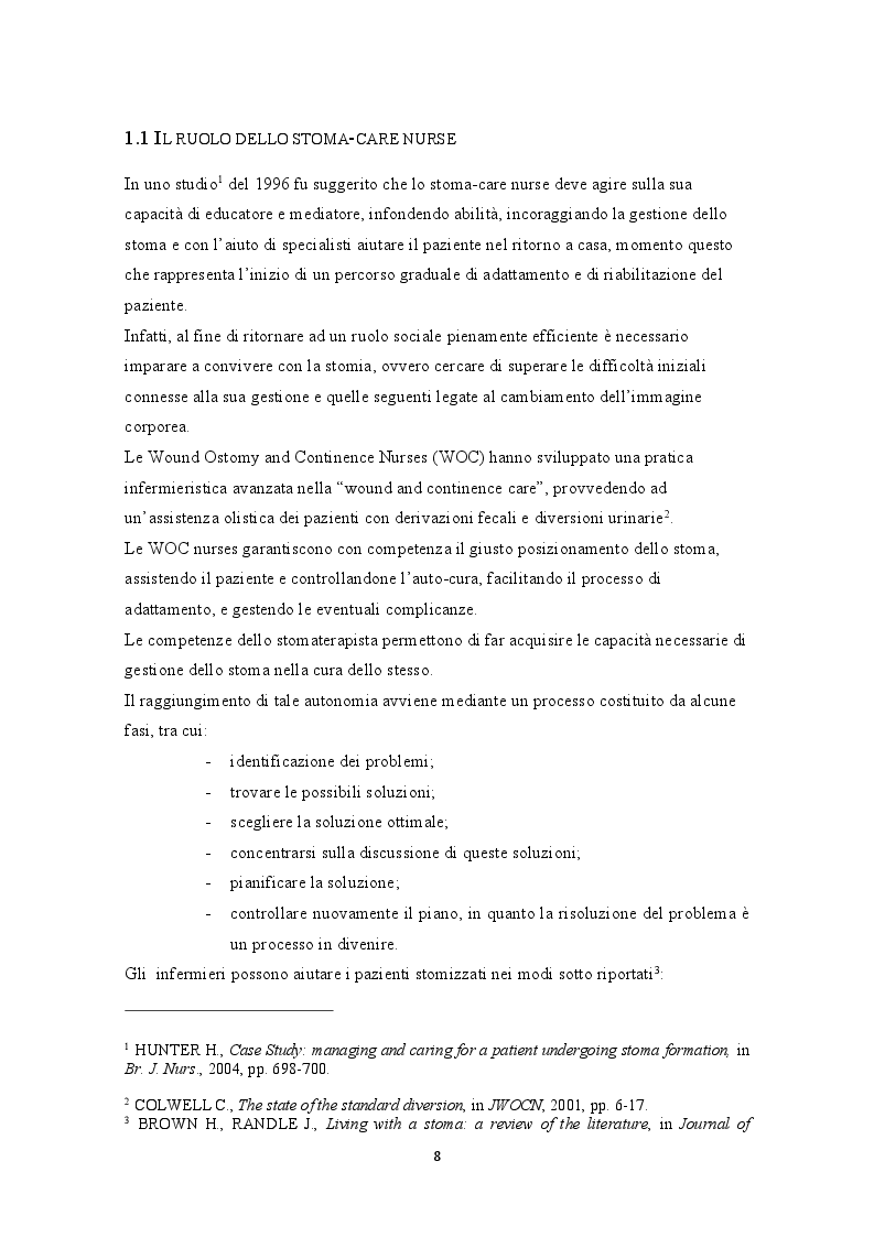 Anteprima della tesi: Lesioni peristomali. Prevenzione, trattamento, educazione del caregiver, Pagina 5