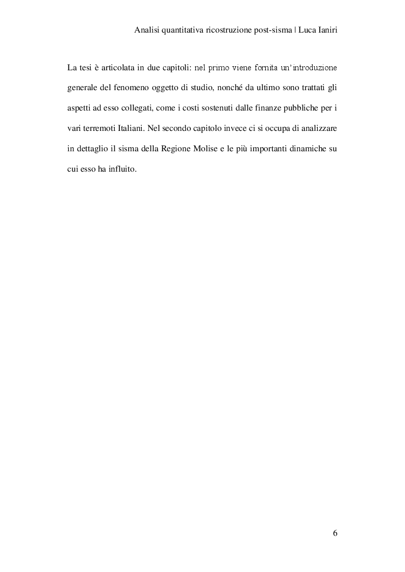 Anteprima della tesi: Analisi quantitativa della ricostruzione post-sisma , Pagina 3