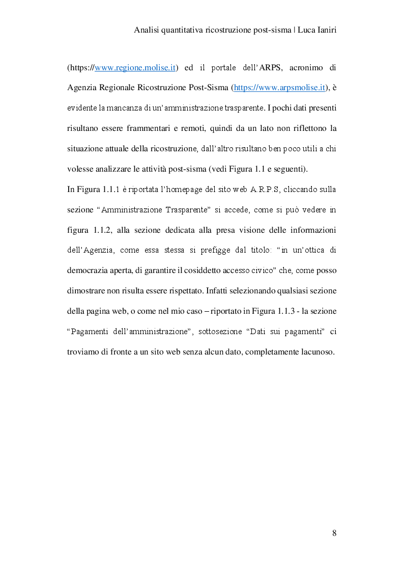 Anteprima della tesi: Analisi quantitativa della ricostruzione post-sisma , Pagina 5