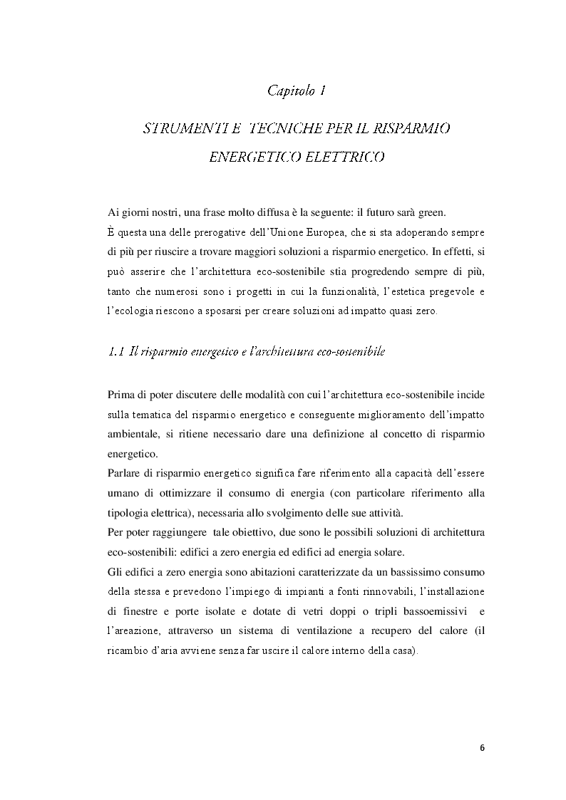 Anteprima della tesi: Strumenti e tecniche per il risparmio energetico nell'edilizia civile, Pagina 4