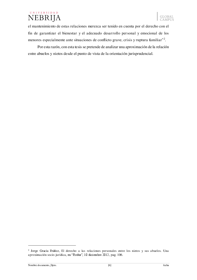 Anteprima della tesi: El derecho de visita de los abuelos con sus nietos, Pagina 3