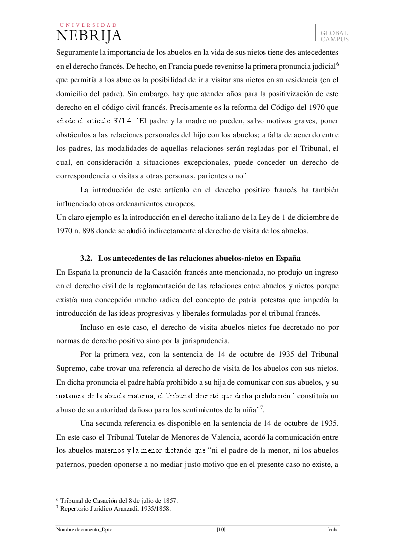 Anteprima della tesi: El derecho de visita de los abuelos con sus nietos, Pagina 7