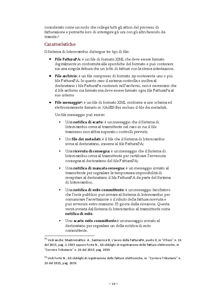 Estratto dalla tesi: La Fatturazione elettronica verso la Pubblica Amministrazione