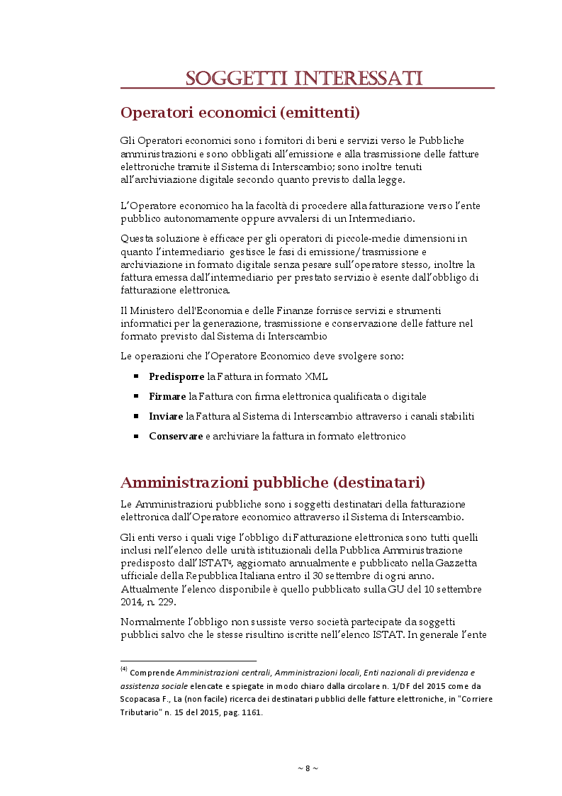 Anteprima della tesi: La Fatturazione elettronica verso la Pubblica Amministrazione, Pagina 4