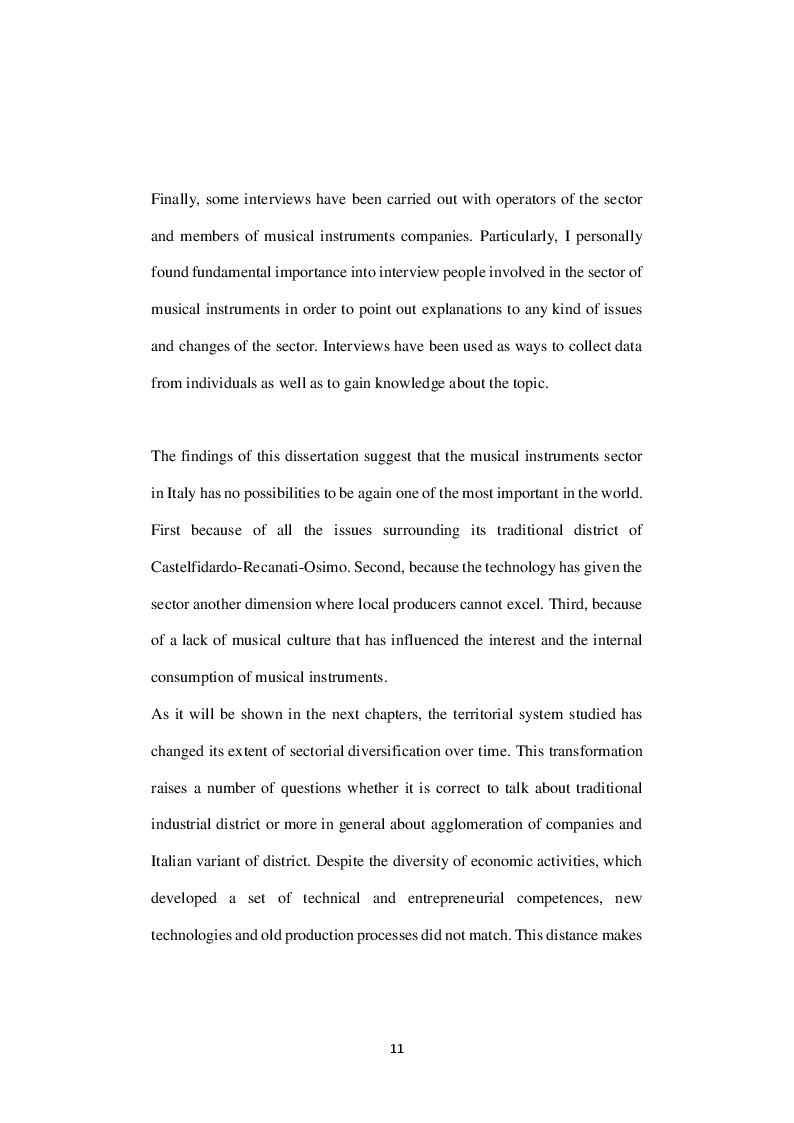 Anteprima della tesi: Rise and fall of the musical instruments district. A focus on the Marches and its district, Pagina 4