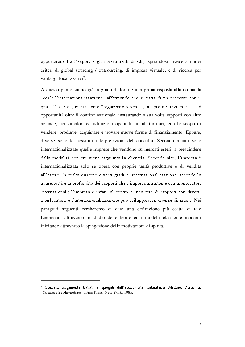 Anteprima della tesi: Modelli e strategie di internazionalizzazione: il caso Angelini Acraf S.p.A, Pagina 5