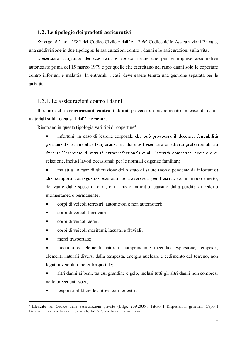 Anteprima della tesi: Le riserve tecniche nelle imprese assicurative, Pagina 5